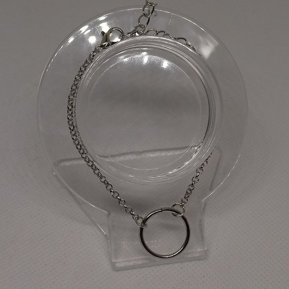 Stainless Steel Bracelet with Open Ring Pendant Jewelry #5 - Picture 2 of 8